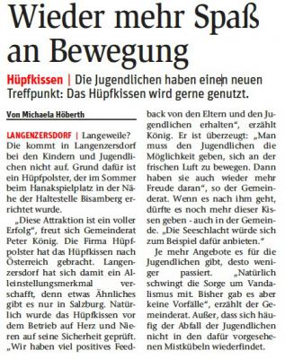 Bericht in der NÖN